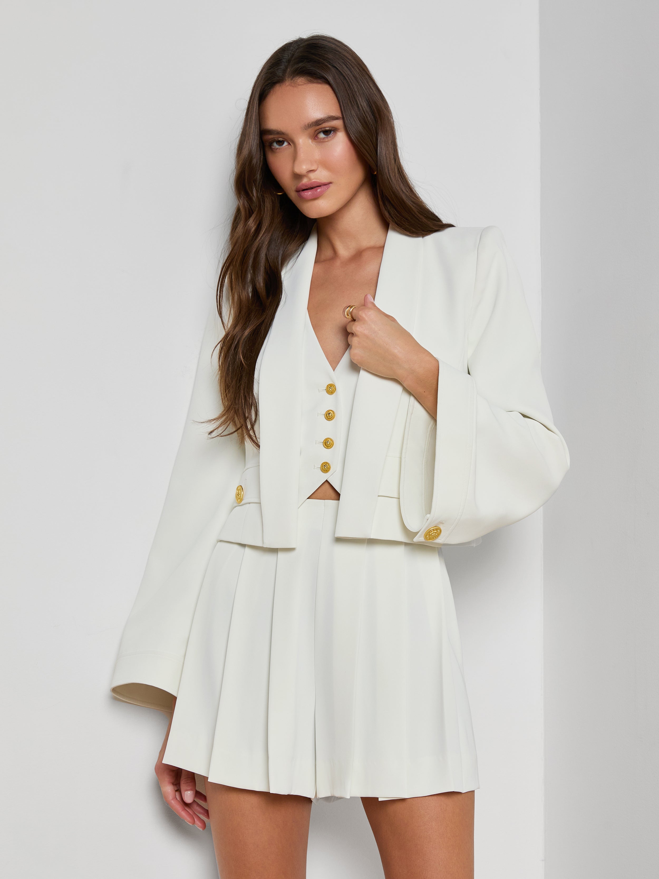 Nixie Cardigan Jacket In Ivory