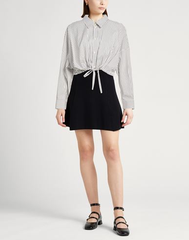 Woman Shirt Grey Size 6 Cotton, Polyamide, Elastane