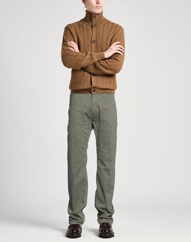 Man Pants Military green Size 29 Cotton, Elastane
