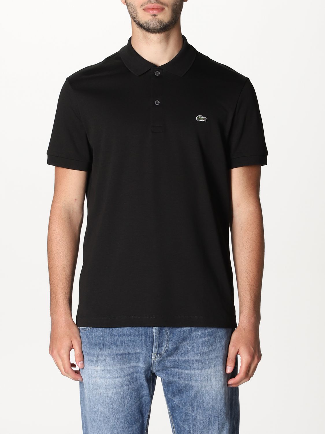 Polo Shirt Men colour Black