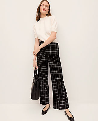 Ann Taylor The Grace Straight Pant in Windowpane
