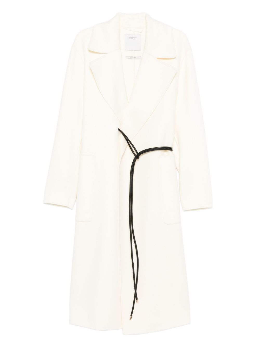 Knotted-tie fastening coat - Neutrals