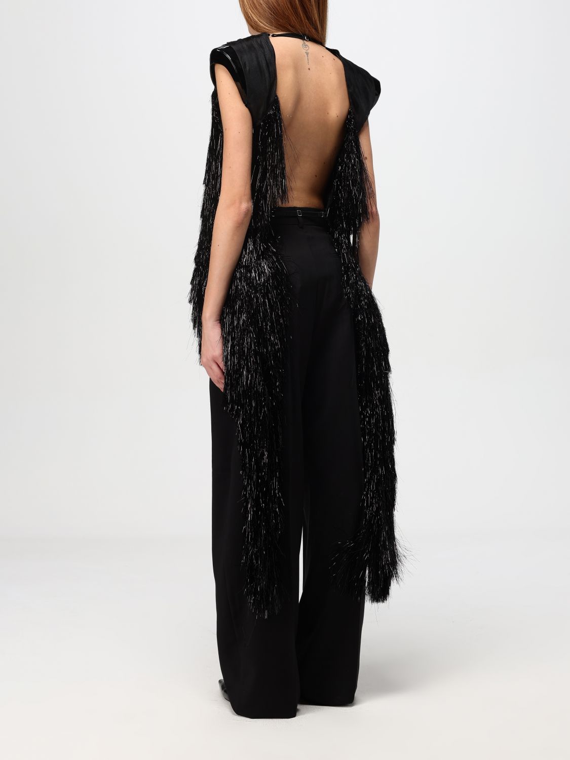 Fringed top - Black