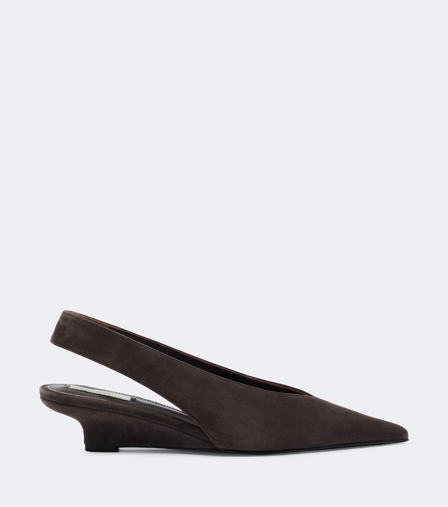 Suede wedges