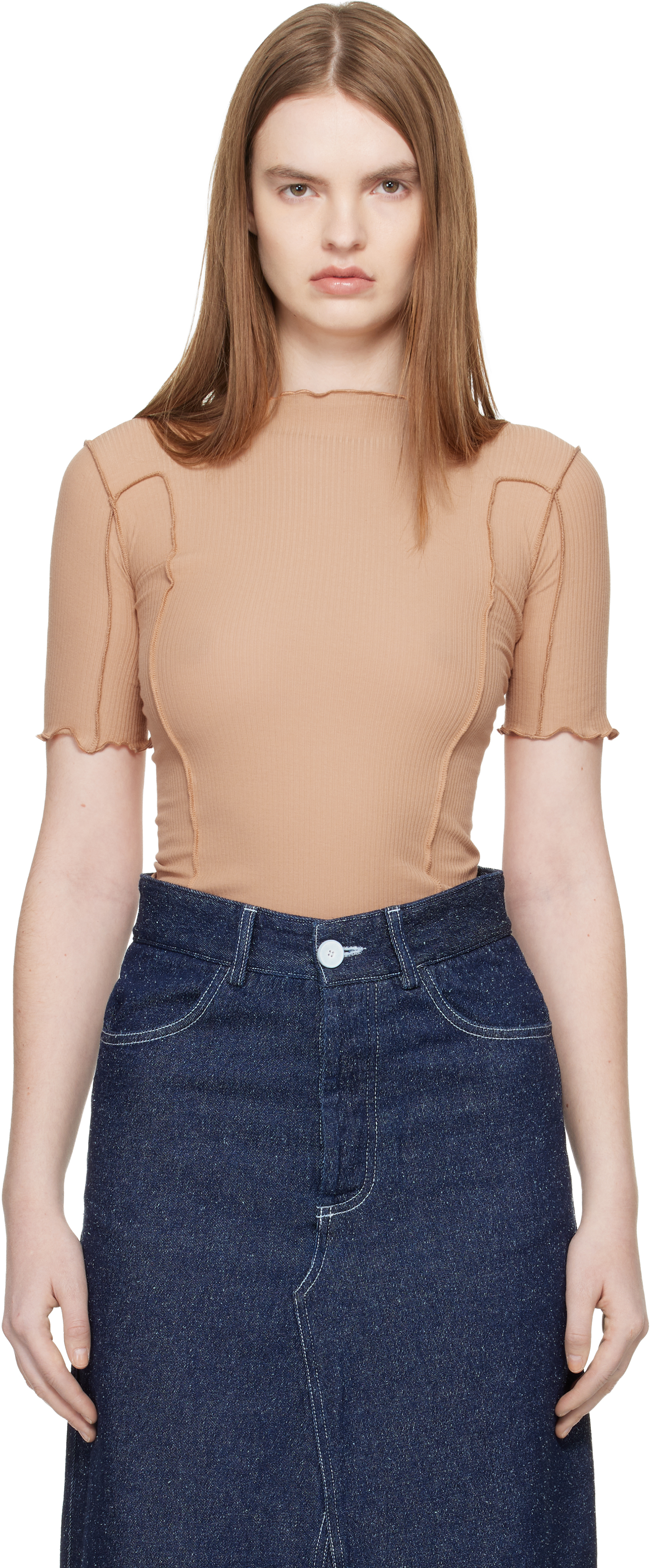 Tan Omato 3/4 T-shirt