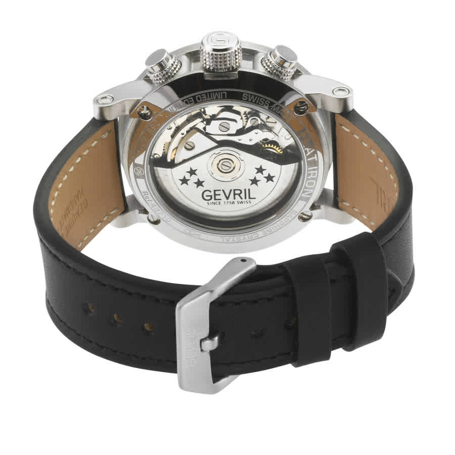 Flat Iron Chronograph Automatic Grey Dial Mens Watch 43710