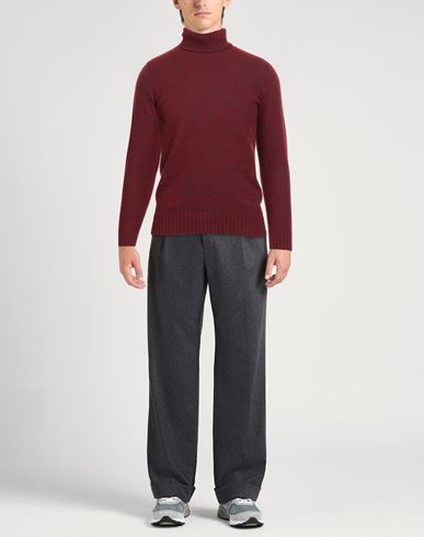 Man Turtleneck Garnet Size 38 Lambswool