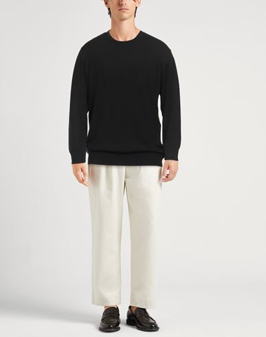 The Fine Essentials Man Sweater Black Size 44 Merino Wool