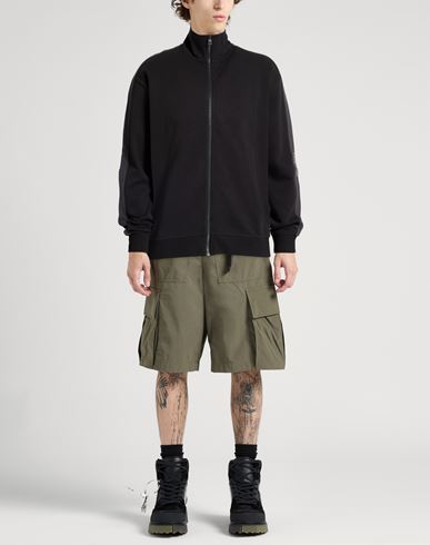 Man Sweatshirt Black Size M Cotton, Polyester