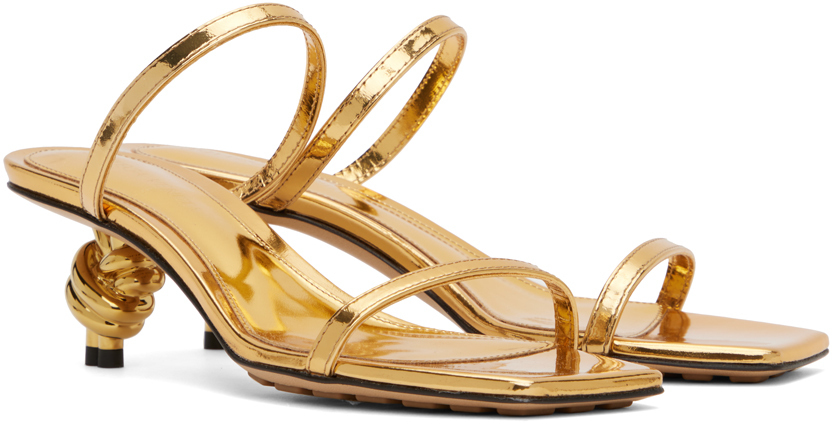 Bottega Veneta Gold Knot Mules