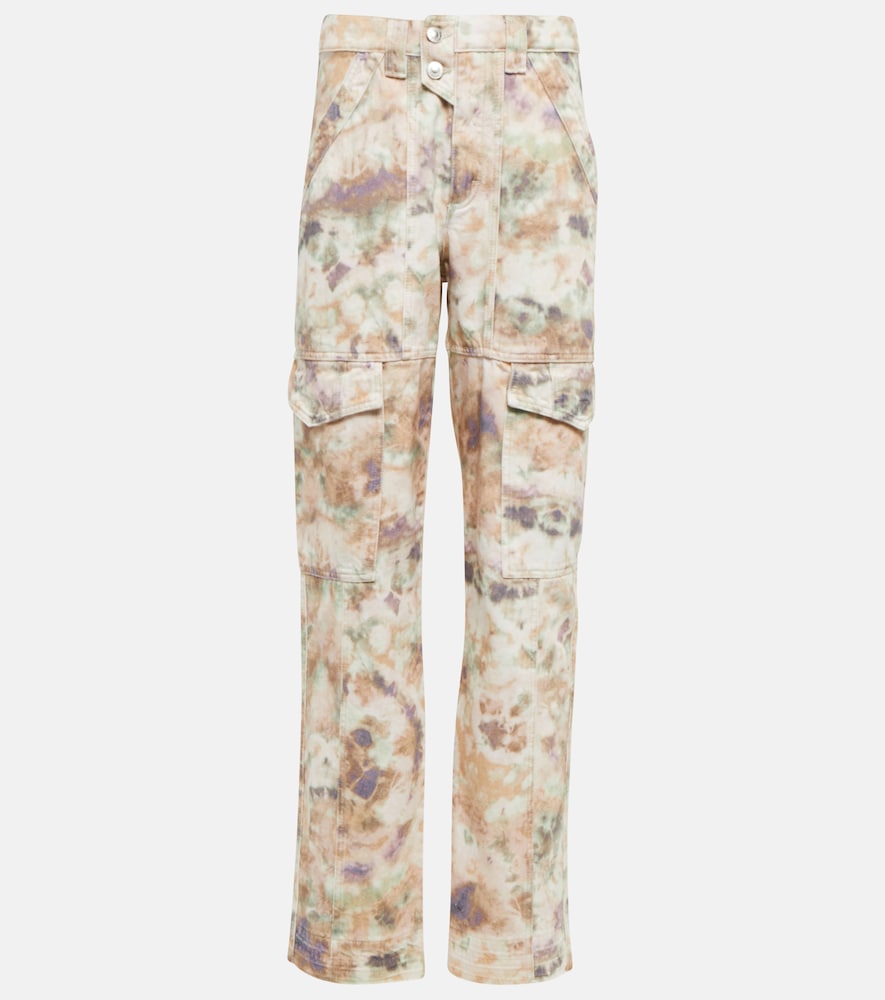 Marant Etoile Vayoneo printed denim cargo pants