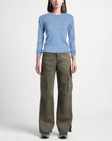 Helmur Woman Sweater Light blue Size S Cashmere
