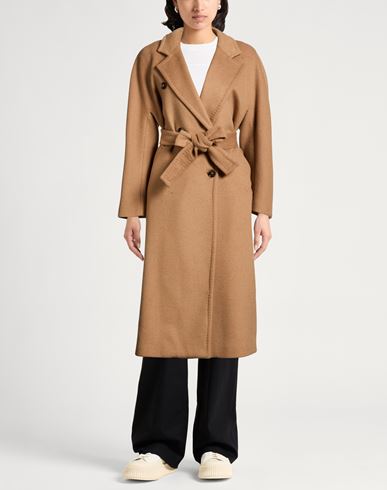 Woman Coat Camel Size 8 Wool, Polyester, Acrylic