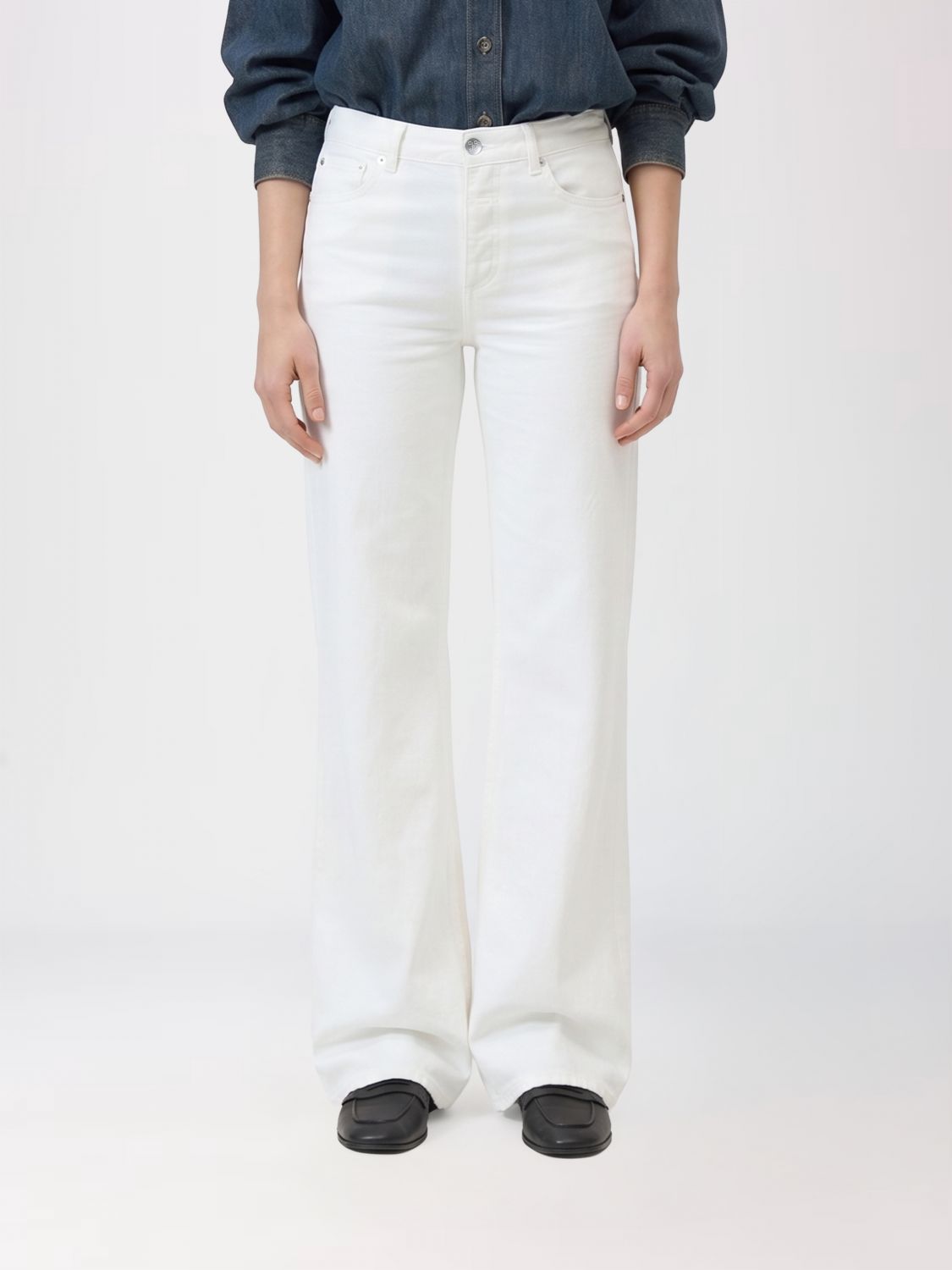 Jeans Woman color Ecru