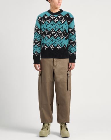 Marni Man Sweater Turquoise Size 38 Virgin Wool, Alpaca wool, Polyamide