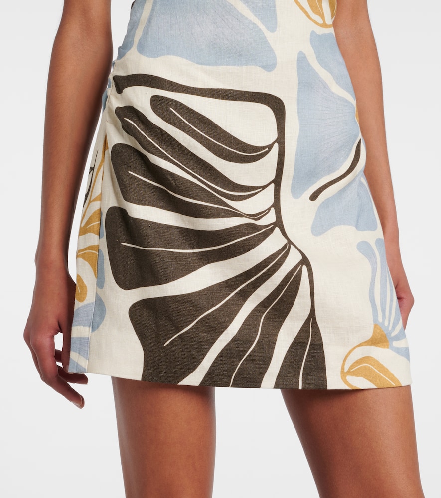 Lola floral linen minidress