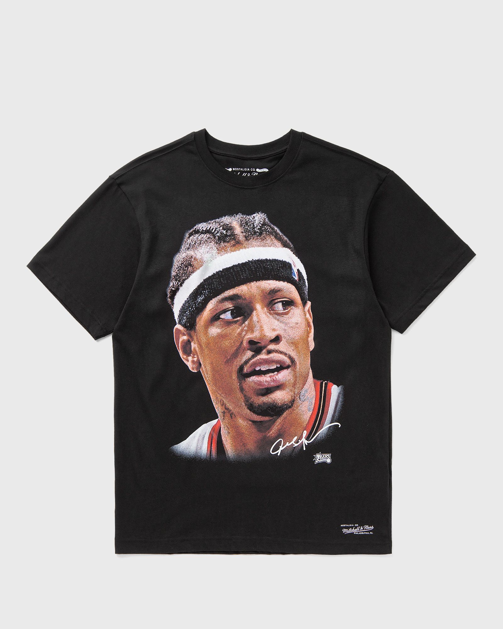 NBA PLAYER BIG FACE TEE PHILADELPHIA 76ERS ALLEN IVERSON black male Shortsleeves now available at BSTN