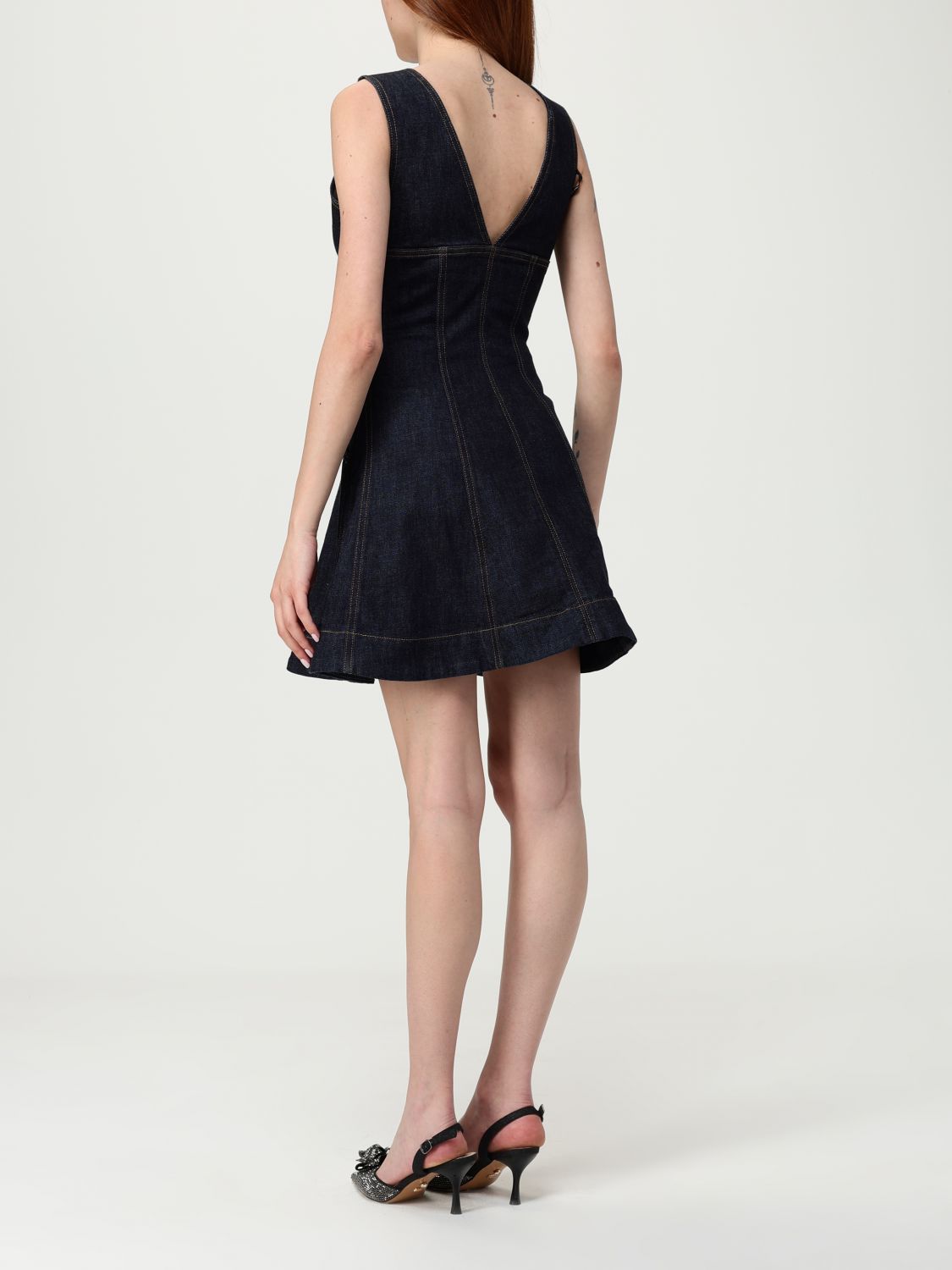 Denim mini dress - Blue