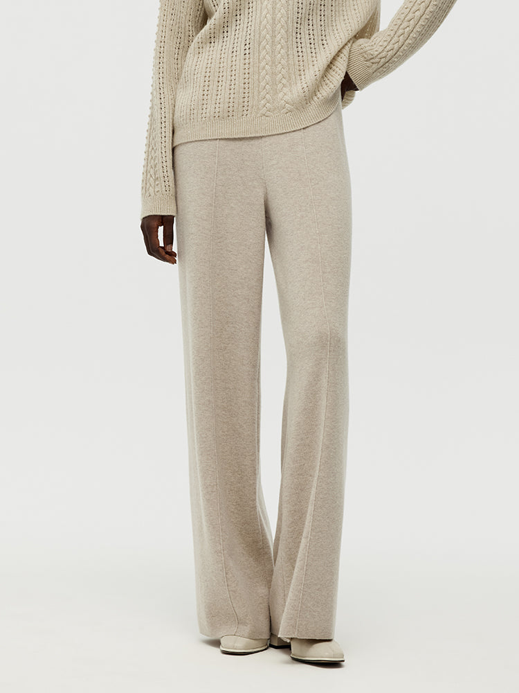 Petite Machine Washable Wool Wide Leg Women Pants