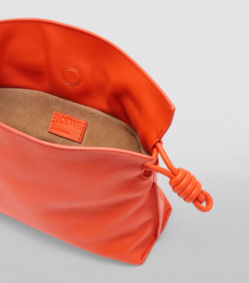 Mini Leather Flamenco Clutch Bag