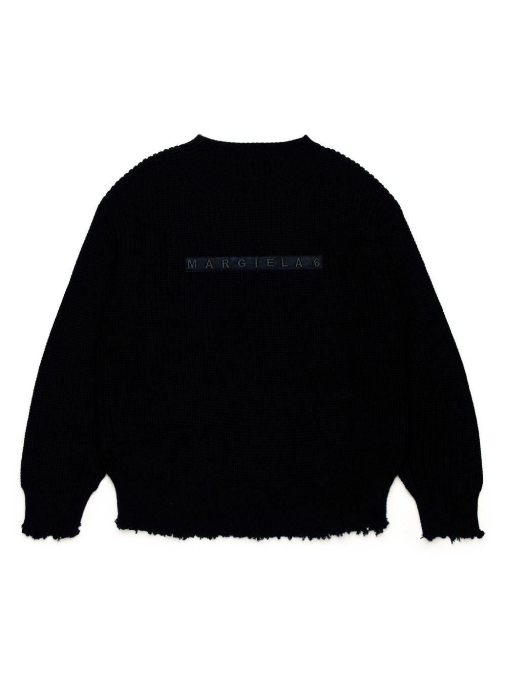 Logo-embroidered ribbed-knit jumper - Green