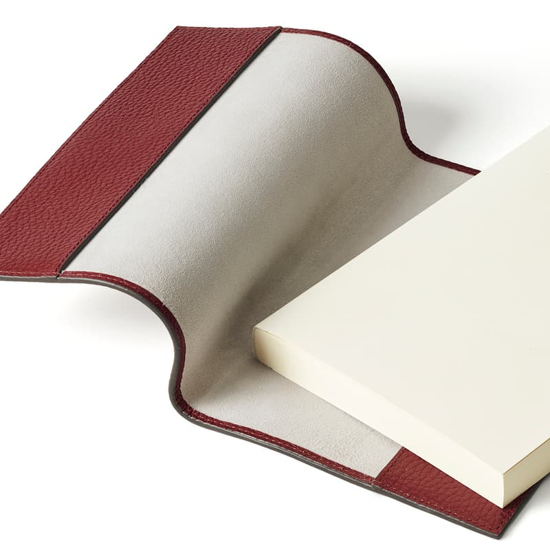 A5 Refillable Luxury Journal in Merlot Pebble