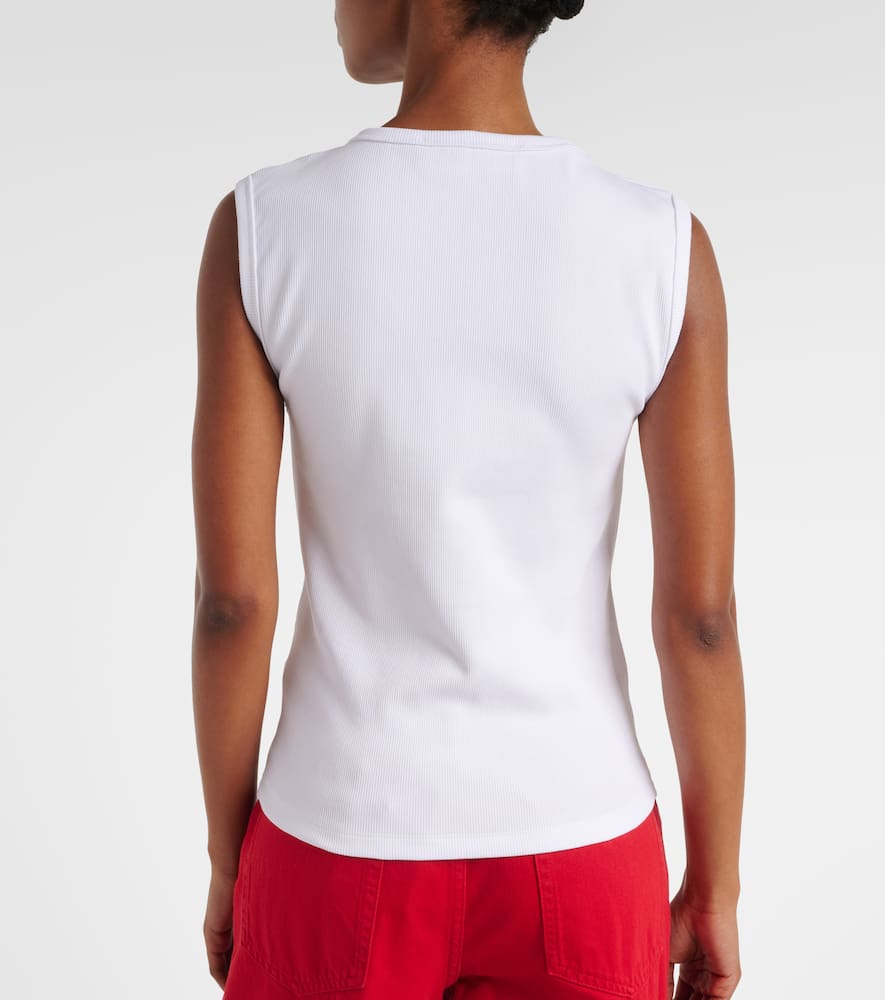 Róhe Ribbed-knit cotton-blend jersey tank top