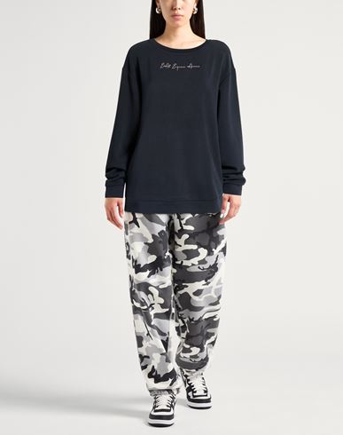 Woman Sweatshirt Black Size L Polyester, Modal, Elastane