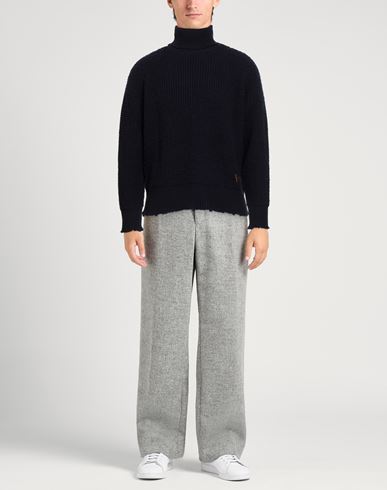 Man Turtleneck Midnight blue Size L Wool
