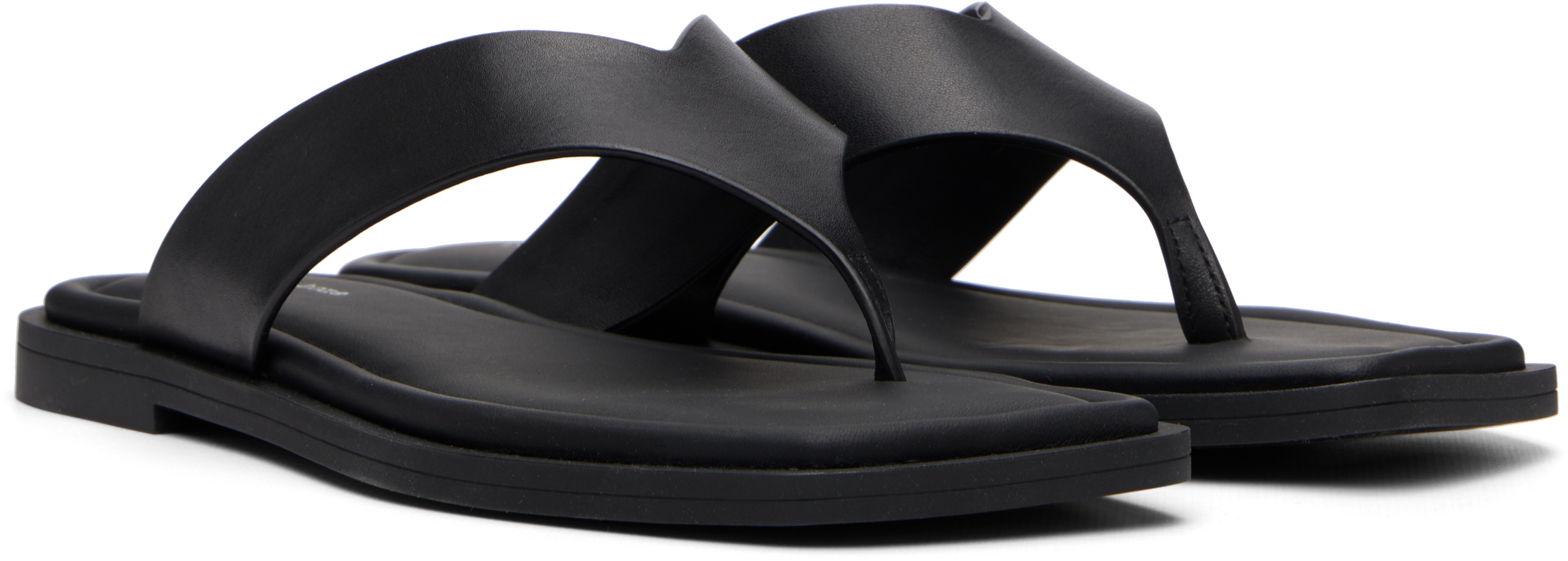 Black Gracie Thong Sandals