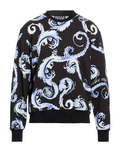Man Sweatshirt Black Size M Cotton
