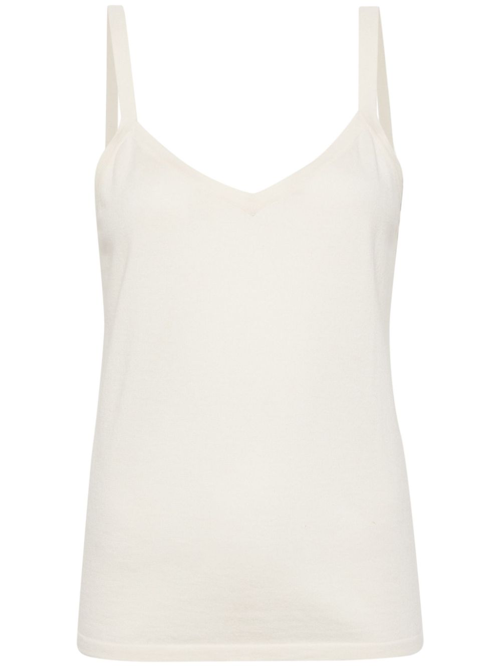 V-neck sleeveless top - Neutrals
