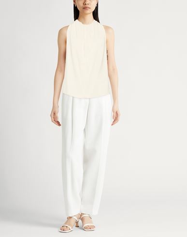 Woman Top Ivory Size 4 Silk