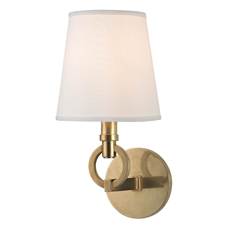 Malibu 13" Wall Sconce in Aged Bra