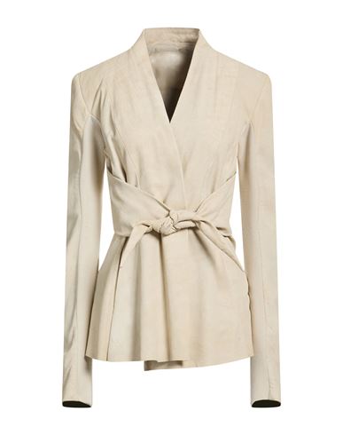 Woman Jacket Ivory Size 2 Lambskin