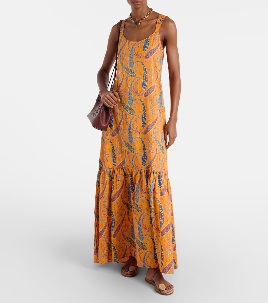 Printed cotton cady tunic