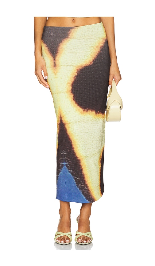 Feners Tu x Mi Skirt in Black,Lemon.  XL. Also in L, M