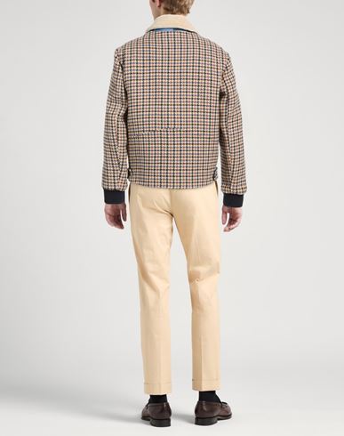 Man Jacket Beige Size 38 Cotton, Polyester