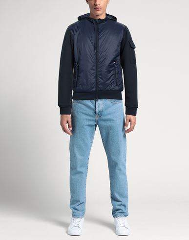 Man Jacket Midnight blue Size S Polyester, Viscose, Elastane