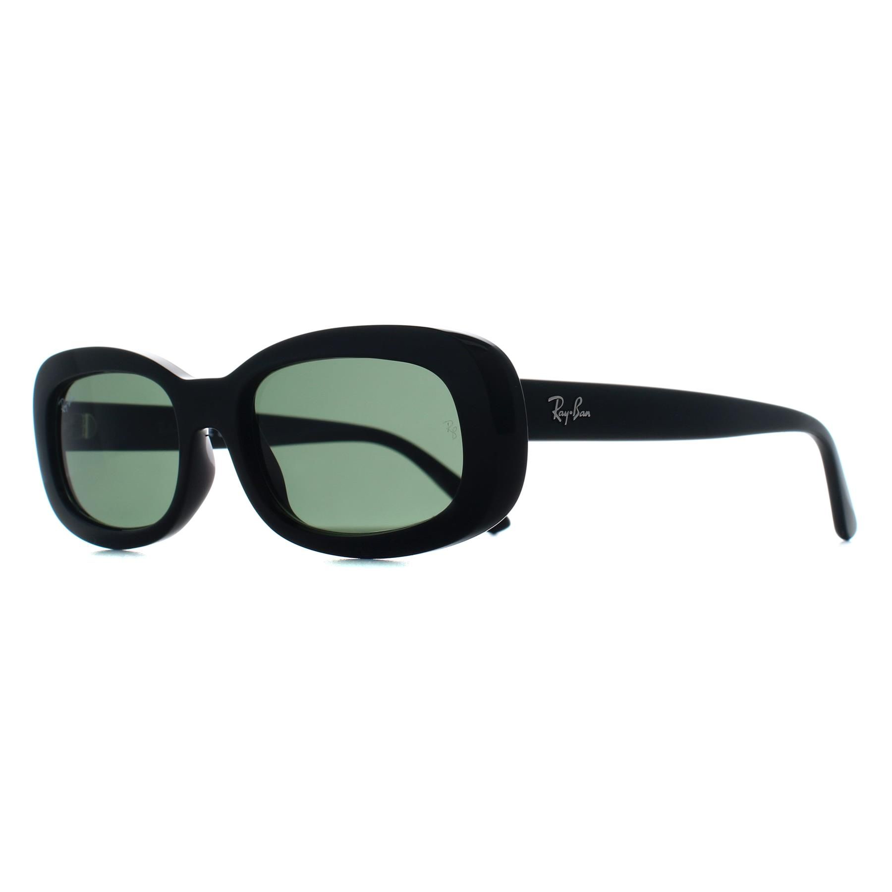 Ray-Ban Woman Sunglass RB2221 - Frame color: Black, Lens color: Green