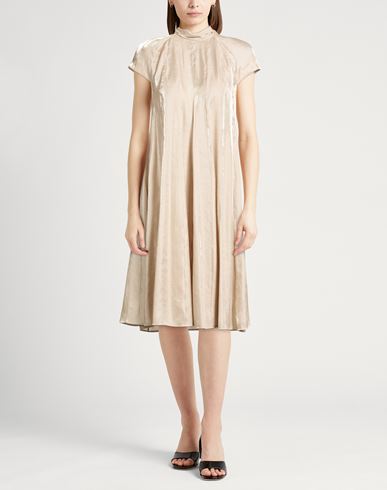 Woman Midi dress Beige Size 4 Viscose, Polyester