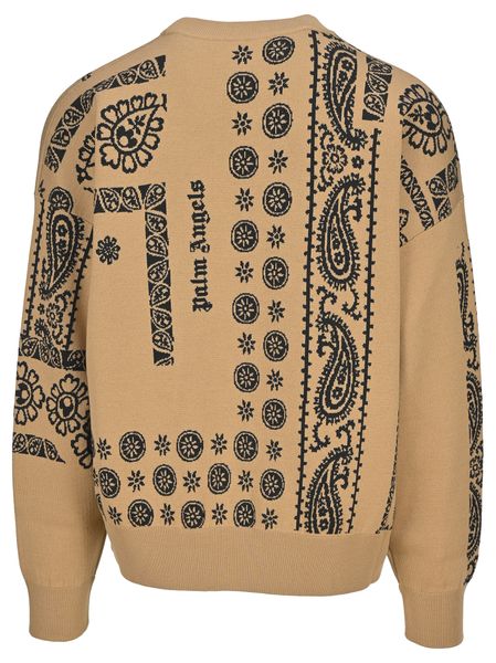 Palm Angels Paisley Intarsia Knit Jumper