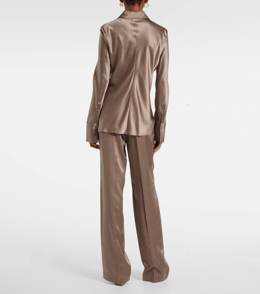 Brunel silk satin blouse