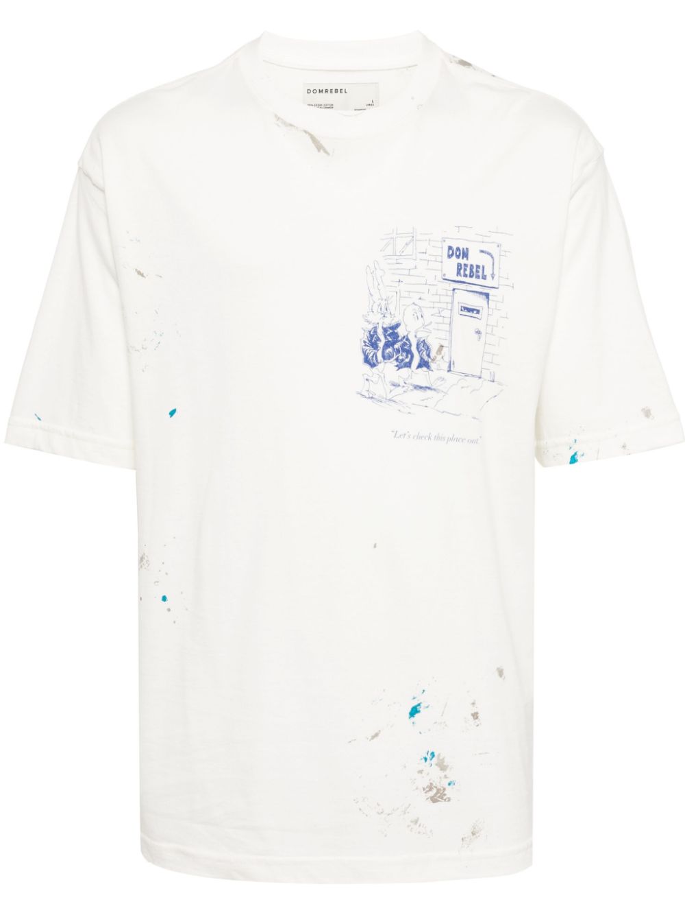 Scuff Door graphic-print T-shirt - Neutrals