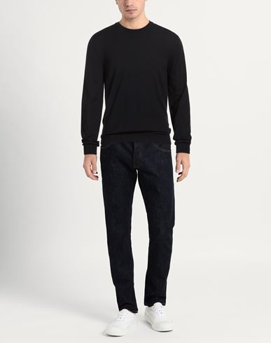 Man Sweater Midnight blue Size 40 Virgin Wool, Polyamide