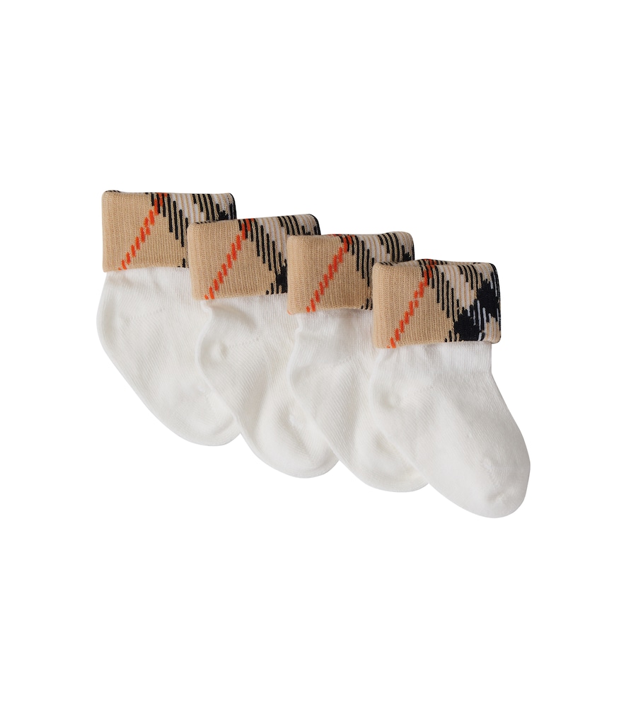 Baby Burberry Check cotton-blend socks