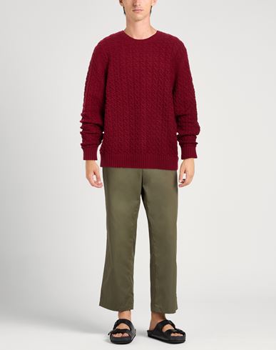 Man Sweater Brick Size 40 Alpaca wool, Polyamide
