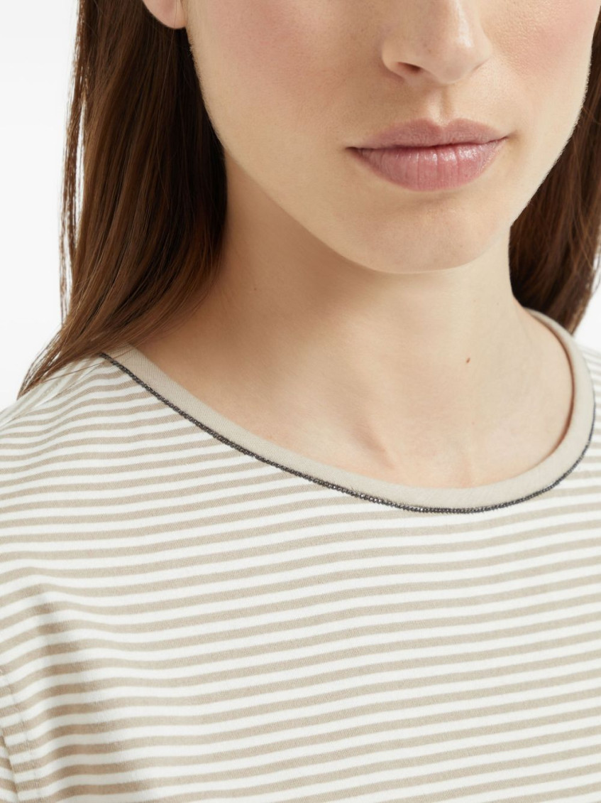 Striped T-shirt - Neutrals