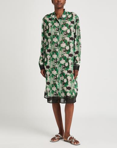 Aviù Woman Midi dress Green Size 14 Polyester