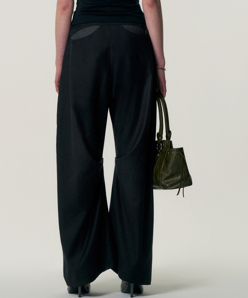 Soft-Curve Wide Pants_BLACK